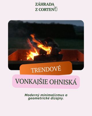 🔥 Moderné minimalistické a dizajnové. Každá záhrada by mala mať priestor s ohniskom. Je to miesto, ktoré ľudí spája a...